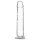 Addiction Crystal - zuignap dildo (transparant) - 18cm