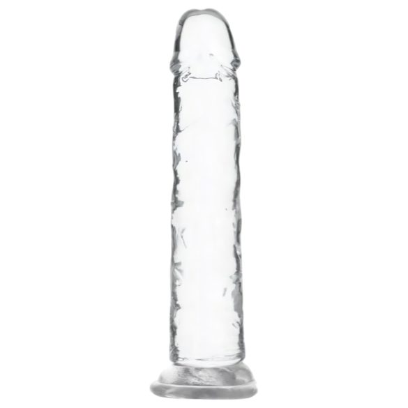 Addiction Crystal - zuignap dildo (transparant) - 18cm
