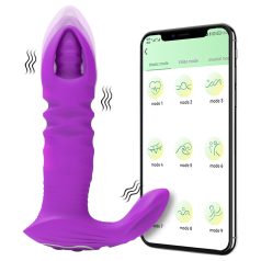 AlvUp - slimme stuwende anale vibrator (paars)