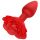 Roze Plug - oplaadbare anale vibrator met afstandsbediening (rood)