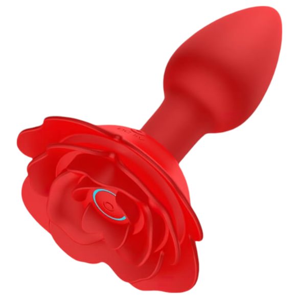 Roze Plug - oplaadbare anale vibrator met afstandsbediening (rood)