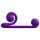 / Snail Vibe Duo - Oplaadbare 3-in-1 Stimulerende Vibrator (Paars)