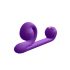/ Snail Vibe Duo - Oplaadbare 3-in-1 Stimulerende Vibrator (Paars)