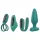 Sex HD - oplaadbare, afstandsbedienbare, 4-delige vibratorenset (groen)