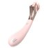 Sex HD - oplaadbare, waterdichte vibrator met stimulatiewiel (roze)