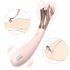 Sex HD - oplaadbare, waterdichte vibrator met stimulatiewiel (roze)