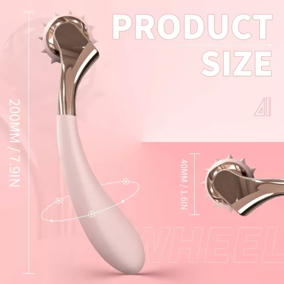 Sex HD - oplaadbare vibrator met stimulatiewiel - waterdicht - roze