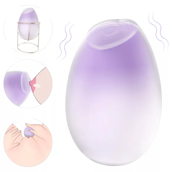 Sex HD - 2-in-1 tepel- en clitorisstimulator - paars