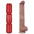 Lovetoy - dildo XXL - realistische dubbele laag - 36,5 cm - huidkleurig
