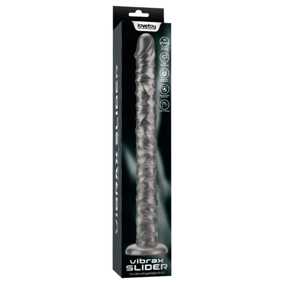 Lovetoy King Sized - grote vibrator - 40,5 cm - grijs
