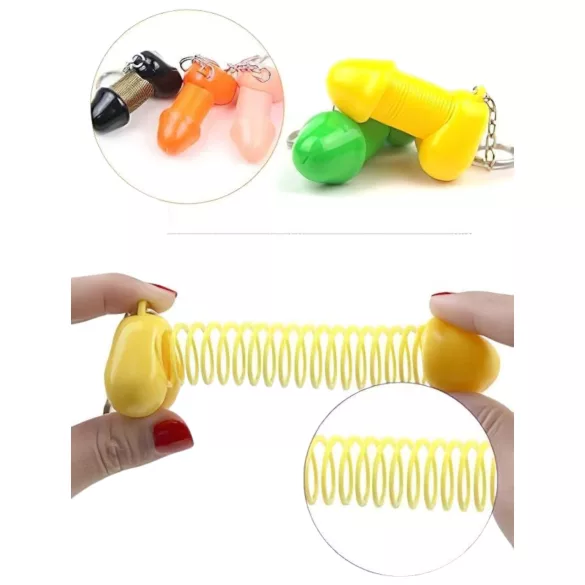 Roomfun - grappige penis-sleutelhanger (zwart)