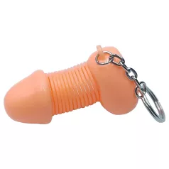 Roomfun - grappige penissleutelhanger (naturel)