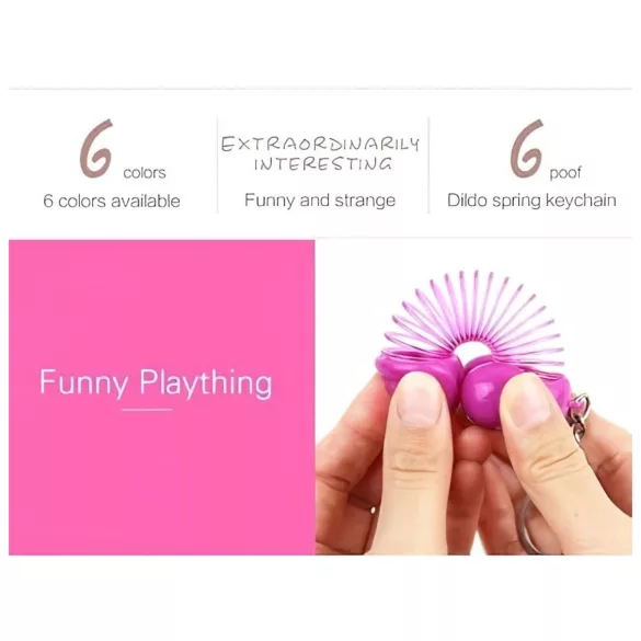 Roomfun - grappige penissleutelhanger (naturel)