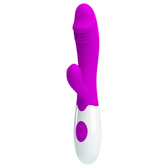 Pretty Love Snappy - waterdichte G-spot vibrator met clitorisarm (paars)