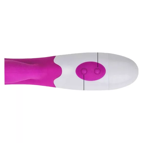 Pretty Love Snappy - waterdichte G-spot vibrator met clitorisstimulator (paars)