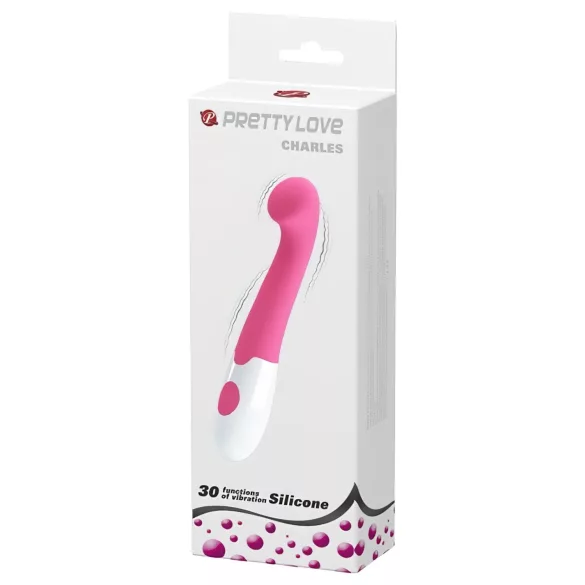 Pretty Love Charles - g-spot vibrator - waterdicht - siliconen - roze