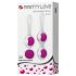 Pretty Love Orgasmic - verstelbare Kegelballen set (wit-paars)