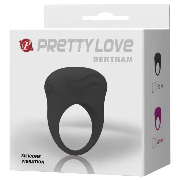 Pretty Love Bertram - vibrerende penisring (zwart)