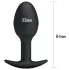 Pretty Love - anaal dildo - zwart
