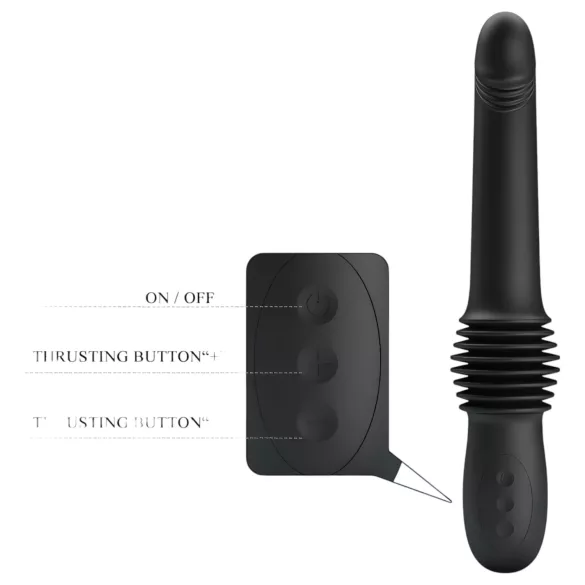 Pretty Love Pazuzu - vibrator voor eikellocaties - zwart