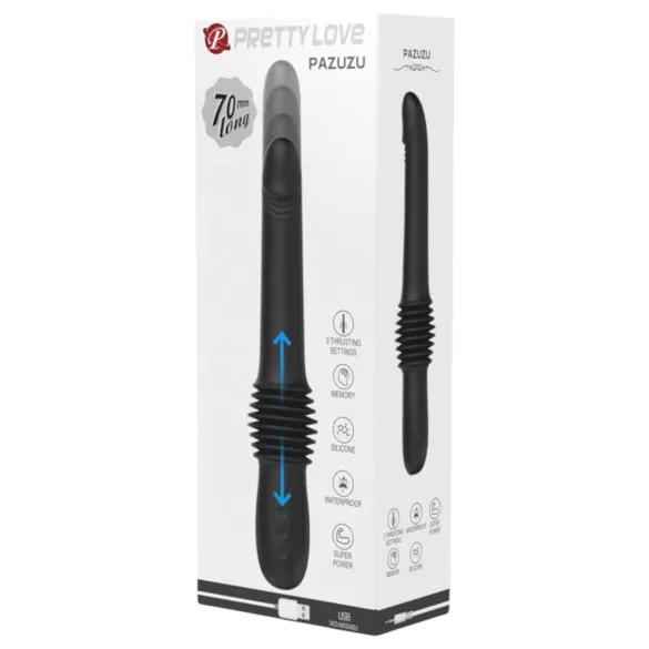 Pretty Love Pazuzu - vibrator voor eikellocaties - zwart