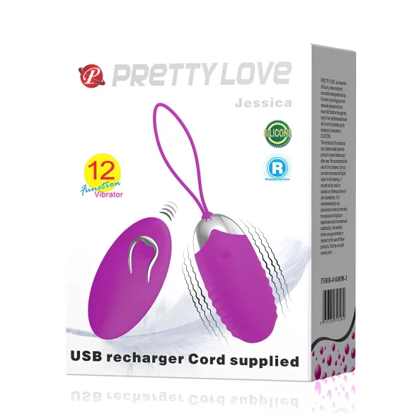 Pretty Love Jessica - vibrerend ei - paars