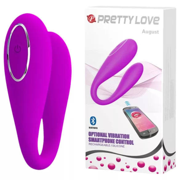 Pretty Love August - App-gestuurde G-spot- en clitoris-vibrator (roze)