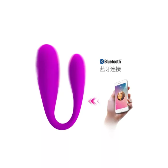 Pretty Love August - App-gestuurde G-spot- en clitoris-vibrator (roze)