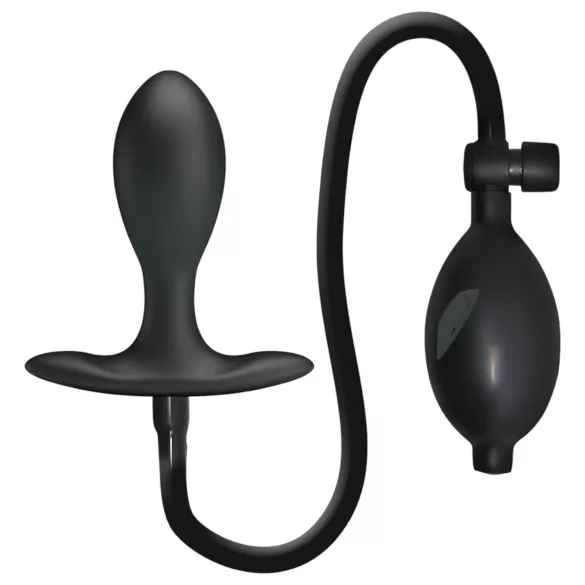 Pretty Love - opblaasbare anaal plug met binnenbal - zwart