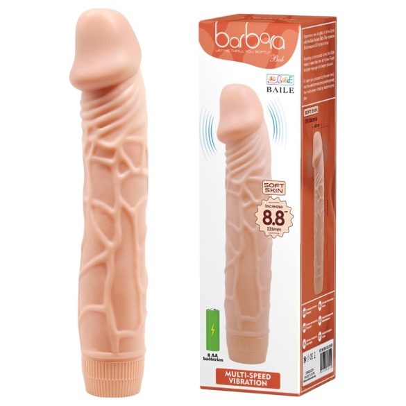 Baile Barbara - realistische vibrator - 22,5 cm - huidkleurig