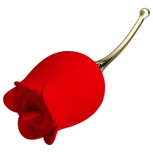 Pretty Love Rose Lover - 2in1 clitoris vibrator met tong (rood)
