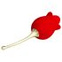 Pretty Love Rose Lover - 2in1 clitoris vibrator met tong (rood)