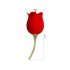Pretty Love Rose Lover - 2in1 clitoris vibrator met tong (rood)