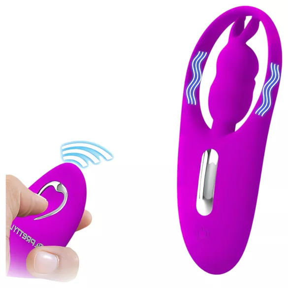 Pretty Love - rabbit vibrator - clitorisstimulator - siliconen - roze