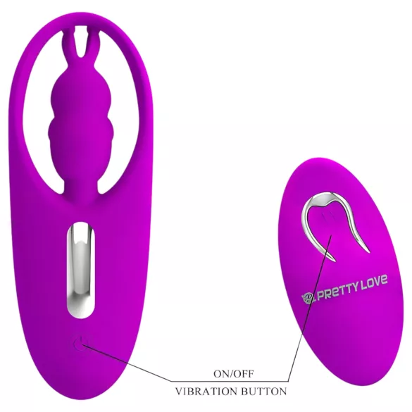 Pretty Love - rabbit vibrator - clitorisstimulator - siliconen - roze
