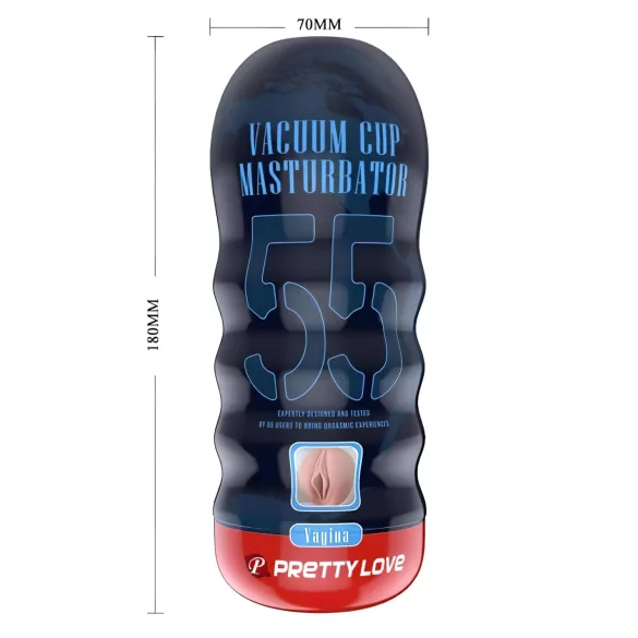 Pretty Love Vacuüm Cup - levensechte kunstvagina masturbator (huidskleur)