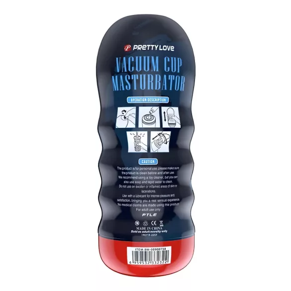 Pretty Love Vacuüm Cup - levensechte kunstvagina masturbator (huidskleur)