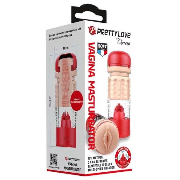 Pretty Love Emily - masturbator kunstvagina - rood
