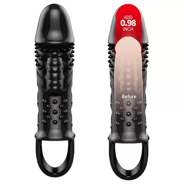 Pretty Love Cecelia - penishoes met ring en vibratie (zwart)