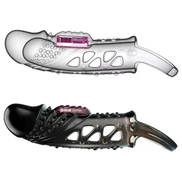 Pretty Love Cecelia - penishoes met ring en vibratie (zwart)