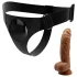 Pretty Love - harnas broekje met dildo - unisex - 17 cm - zwart