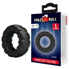 Crazy Bull - penismantel extra sterk - siliconen - zwart