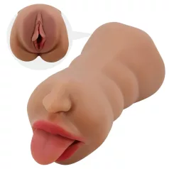   Crazy Bull - mond en vagina masturbator - realistisch - huidkleur