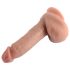 Realistisch Dildo - Dual Density met zuignap en ballen - 18cm (Naturel)