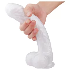   Sex HD Martin - dildo met zuignap en ballen - realistisch - wit