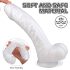 Sex HD Martin - dildo met zuignap en ballen - realistisch - wit
