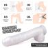 Sex HD Martin - dildo met zuignap en ballen - realistisch - wit