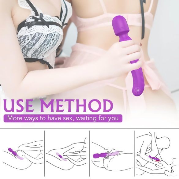 Sex HD Iris - Vibrator met 2 motoren - Verwarmend - Paars