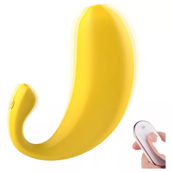 Sex HD - draagbaar app-gestuurd vibratie-ei (geel)