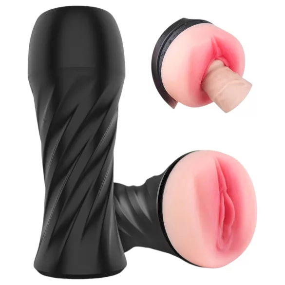 Sex HD Marcus - masturbator - realistische vagina - zwart/natuurlijk